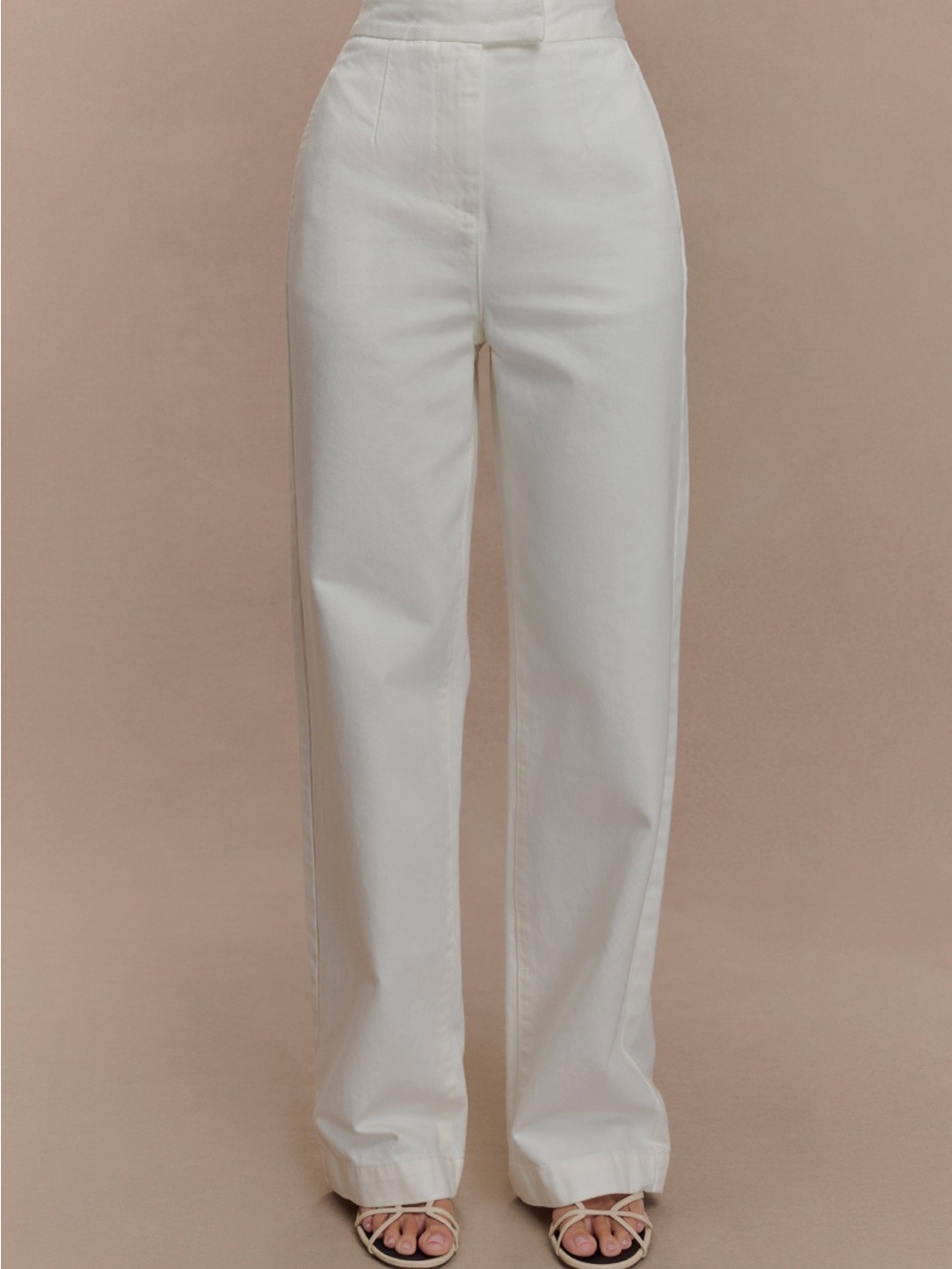 MESHKI Rayne Wide Leg Denim Jeans in White